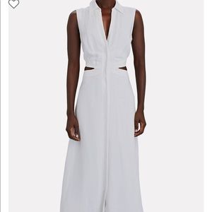 INTERMIX Hazel Cut-Out Midi Shirt Dress Size 0